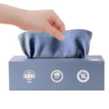 20PCS Disposable Microfiber Cleaning Cloths – Soft, Reusable Kitchen Towels in Tissue-Box Dispenser | Multi-Purpose Absorbent Rags for Household, Dishes, Hands & Surfaces
