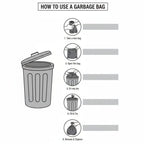 15 Garbage Bags  Extra Large (XL) Size 30 X 37 Inches  Biodegradable Dustbin Bag  Trash Bag
