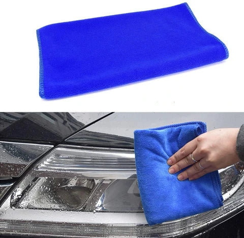 Microfiber Car Cleaning Cloth – 40x40 cm | Wet & Dry Multi-Purpose Microfiber Cloth for Car, Home & Surface Cleaning