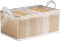 KANUPRIYA PVC Transparent Clothes Organizer Storage BoxSteel Frame Wardrobe OrganizerFoldable Clothes StorageTransparent Clothes Storage Box (26L PVC WHITE) Pack Of 1
