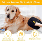 Pet Hair Removal Glove for Cats & Dogs, Five-Finger Electrostatic Pet Hair Gloves, Reusable Pet Hair Remover Tool for Clothing, Couch, Carpet, Car Seat (Pack of 1)