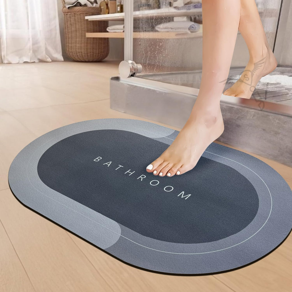 Super Absorbent Floor Mat Soft Carpet Non-Slip Bathing Room Rug Door Mat 40x60cm
