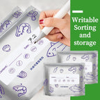 Pack of 10 Reusable Sealed Aluminum Foil Fresh-Keeping Bag,Frozen Meat for Long-Lasting Freshness, Suitable for Kitchen Vegetable, Fruit, Sandwich Refrigerated Bags