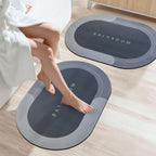 Super Absorbent Floor Mat Soft Carpet Non-Slip Bathing Room Rug Door Mat 40x60cm