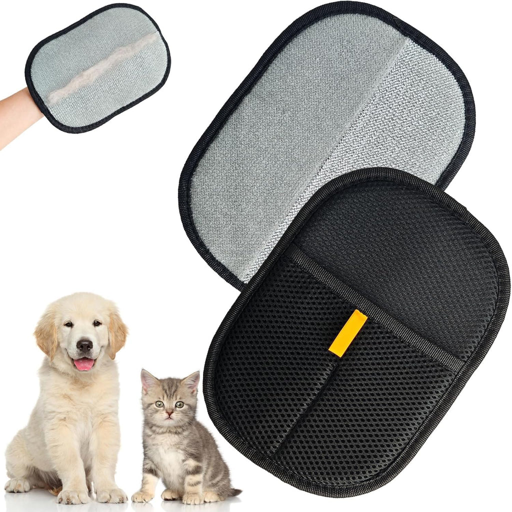 Pet Hair Removal Glove for Cats & Dogs, Five-Finger Electrostatic Pet Hair Gloves, Reusable Pet Hair Remover Tool for Clothing, Couch, Carpet, Car Seat (Pack of 1)