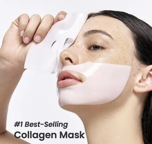 Bio-Collagen Overnight Face Mask – Korean Glass Skin Hydrogel Mask for Deep Hydration, Pigmentation Care, Anti-Aging & Pore Minimizing | Vitamin E & Centella
