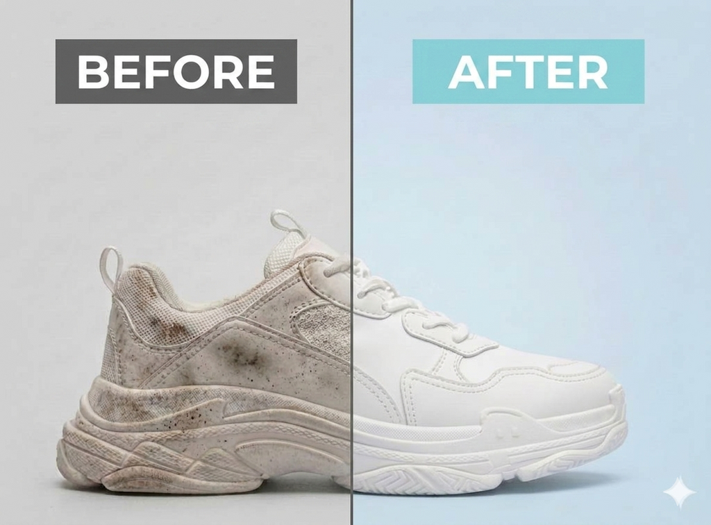 Shoe Form      Dispenses a dense, rich cleaning foam that spreads evenly across the surface of the shoe. It effectively lifts daily dirt, dust, and stubborn marks without over-saturating the material.