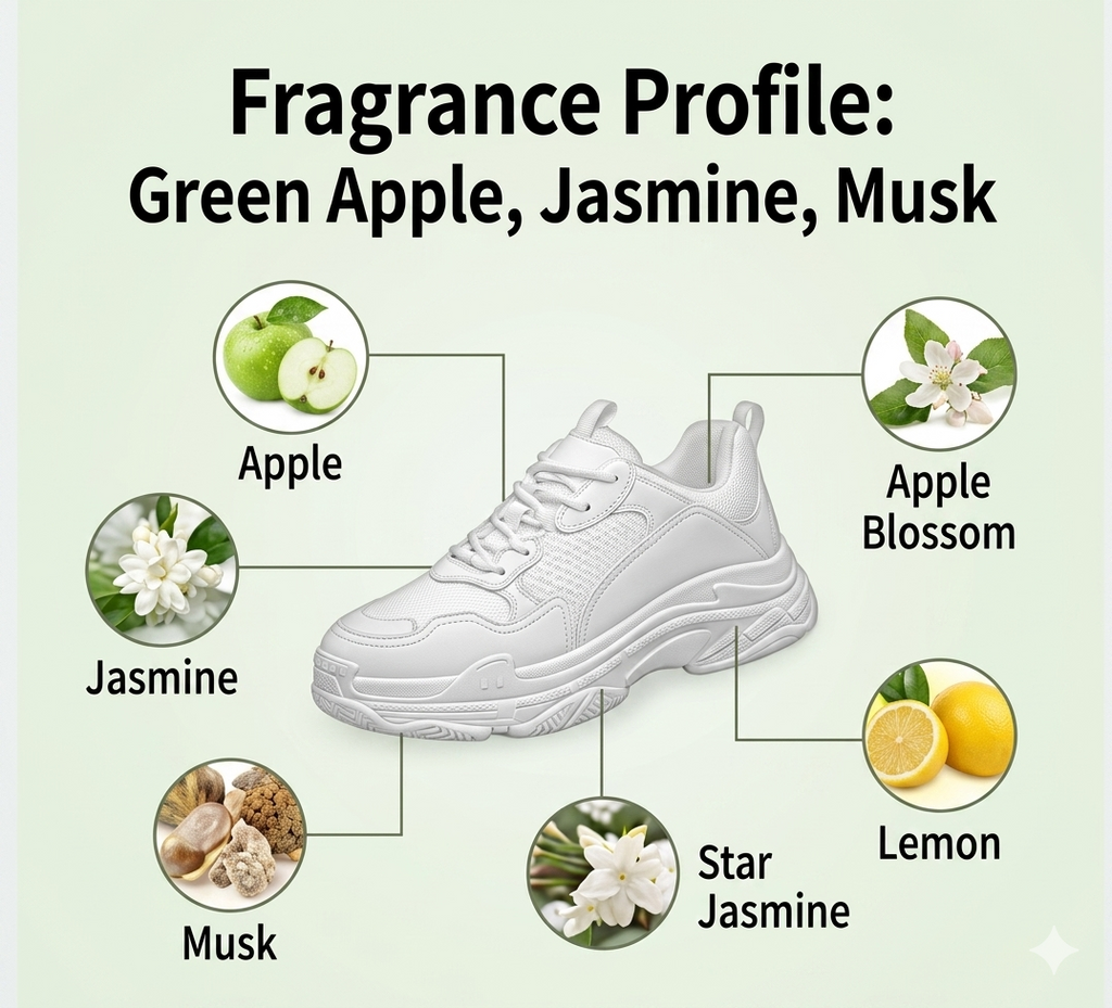 Shoe Form      Dispenses a dense, rich cleaning foam that spreads evenly across the surface of the shoe. It effectively lifts daily dirt, dust, and stubborn marks without over-saturating the material.