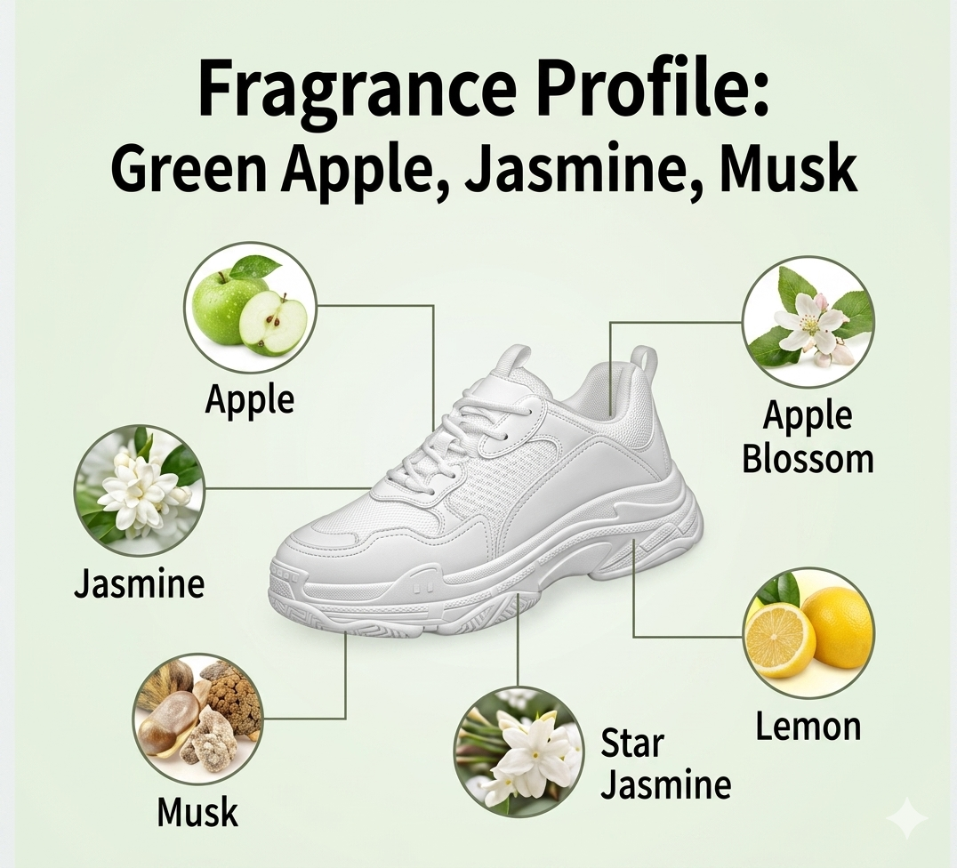 Shoe Form      Dispenses a dense, rich cleaning foam that spreads evenly across the surface of the shoe. It effectively lifts daily dirt, dust, and stubborn marks without over-saturating the material.