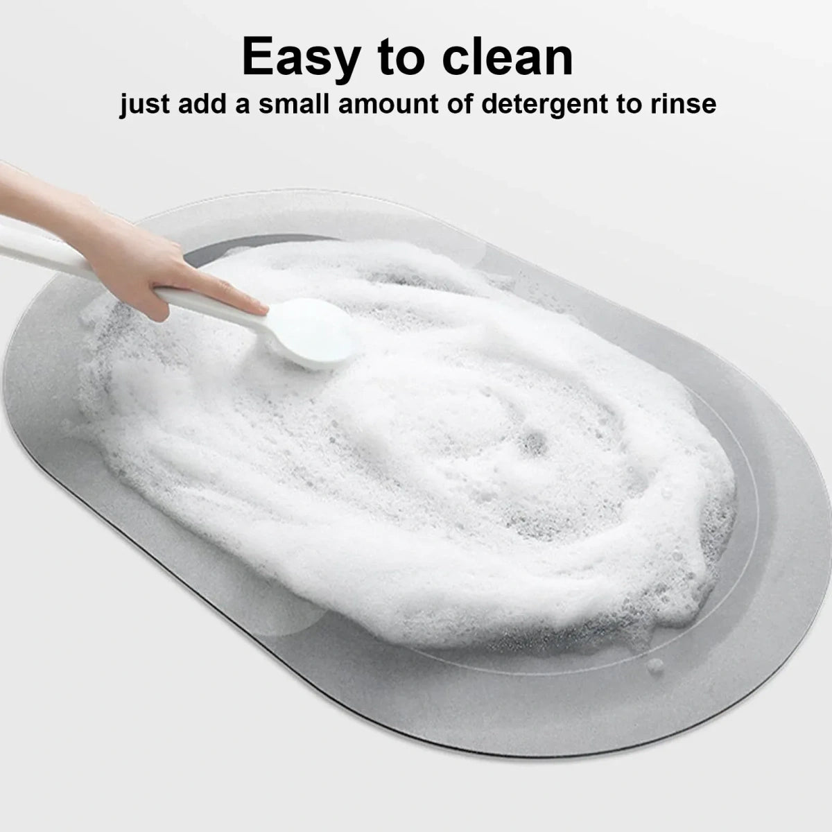 Super Absorbent Floor Mat Soft Carpet Non-Slip Bathing Room Rug Door Mat 40x60cm